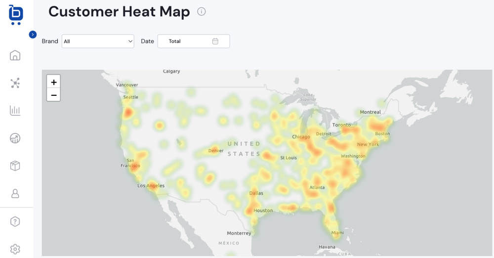 customer heat map customer heat map